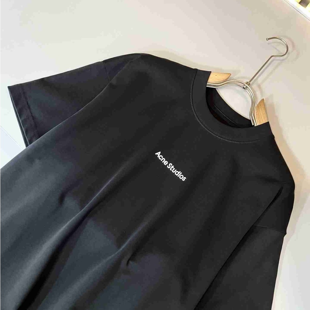 Acne Stuidios black short-sleeved T-shirt - Picture 3 of 7